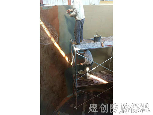 碳鋼制品桶內(nèi)玻璃鋼施工 (4)