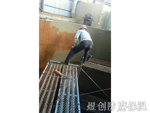 碳鋼制品桶內(nèi)玻璃鋼施工 (5)