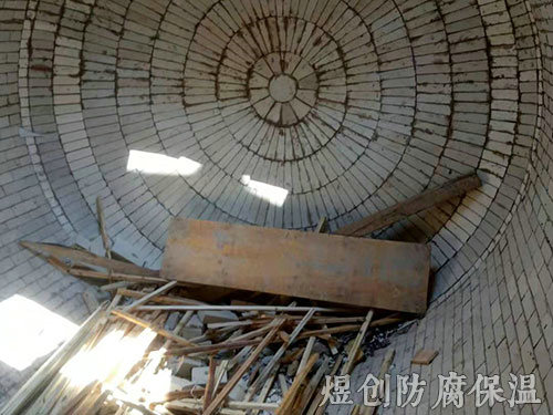干吸塔，襯磚，球拱，橋拱，格冊(cè)及規(guī)整波紋填料施工 (8)