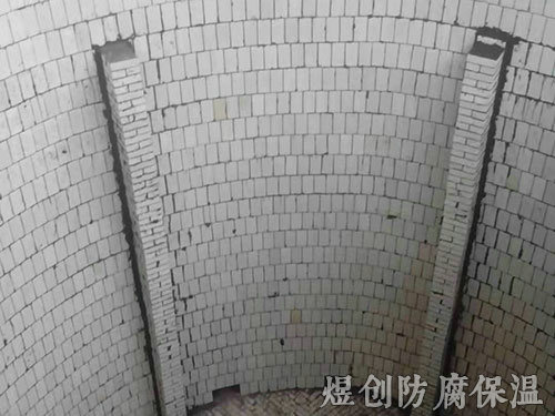 防腐襯耐酸磚板施工 (2)