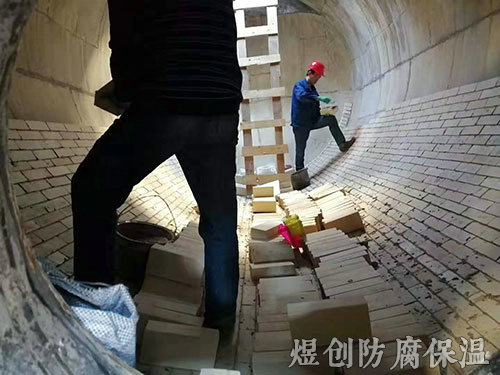 干吸塔，襯磚，球拱，橋拱，格冊(cè)及規(guī)整波紋填料施工 (10)